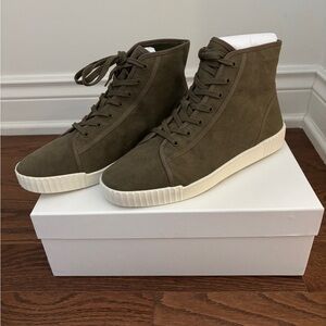 Vince Wolfe High Top Sneakers Olive
